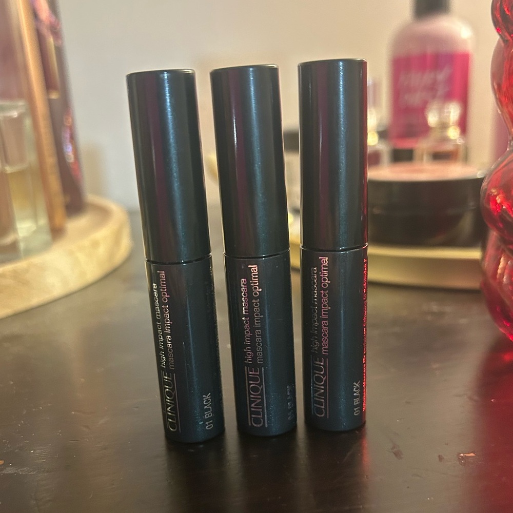 3 Brand New Never Used Clinique Black Mascaras
